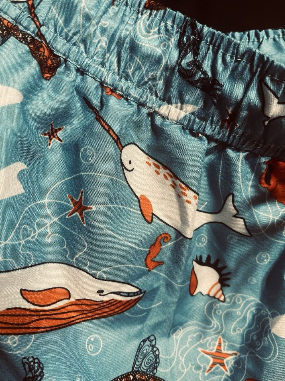 U.S. Polo Assn. Men’s XL Swim Trunks Blue Ocean Wale Turtle Mesh Lined #0001 - Picture 3 of 7